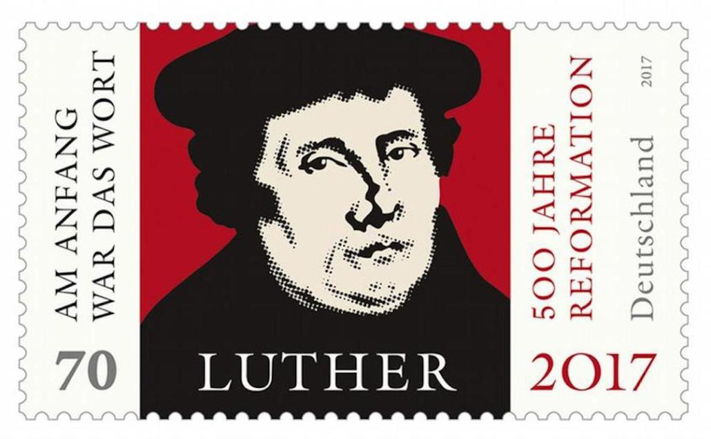 Martin Luther 500 postage stamp