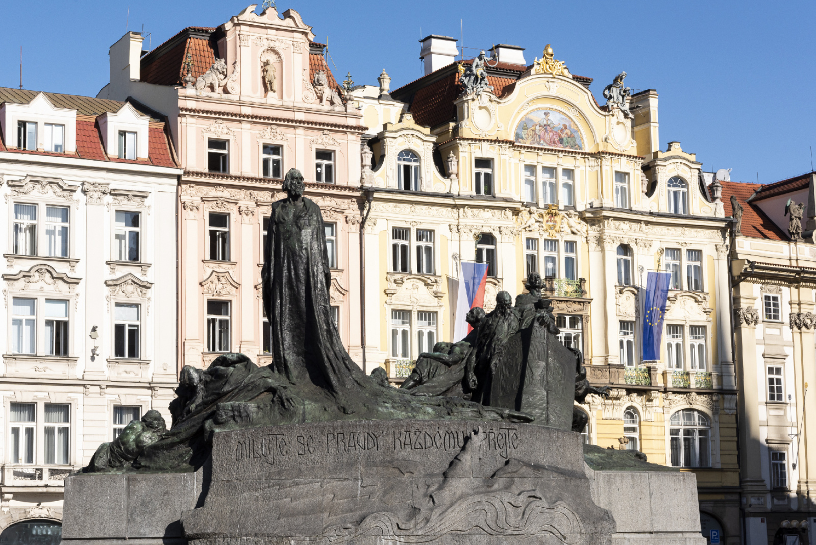 The Route of Jan Hus - statue of Jan Hus